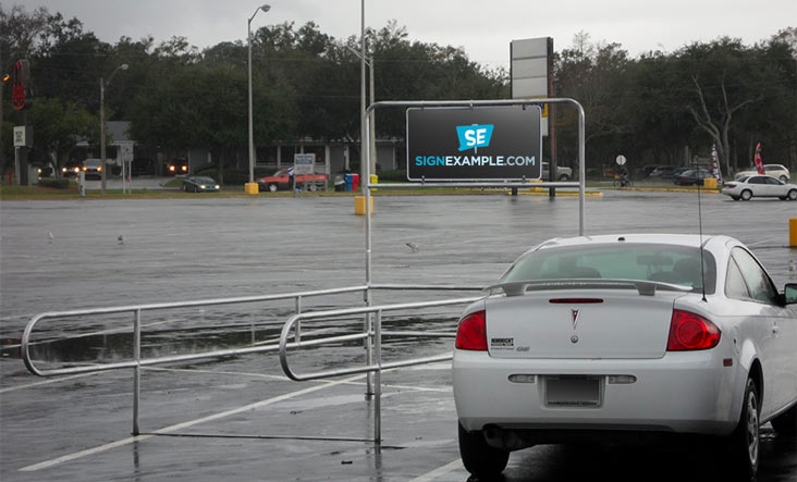 Shopping Cart Corral Signs