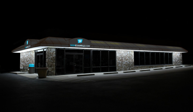 Backlit Vinyl Awnings