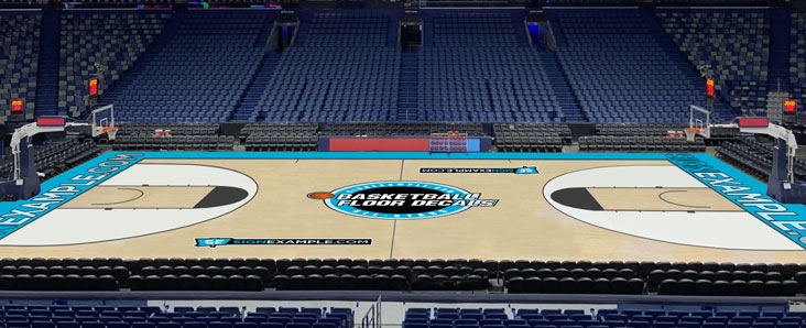 Basketball Floor Decals