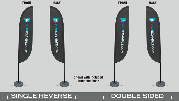 Feather Flags Single Reverse and Double Sided