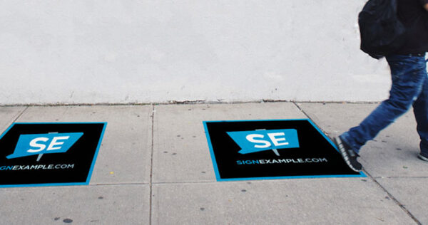 Pavement & Sidewalk Decals – signexample.com