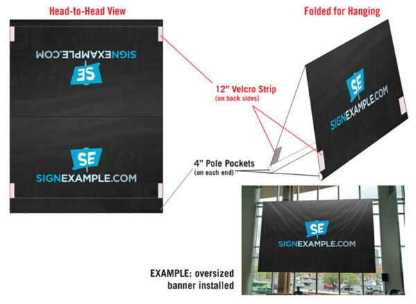 Oversized Double Sided Banners – signexample.com